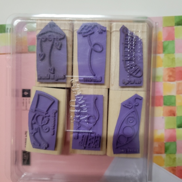 Stampin Up  Event Full Wooden Block Rubber Stamp Set - Picture 5 of 8